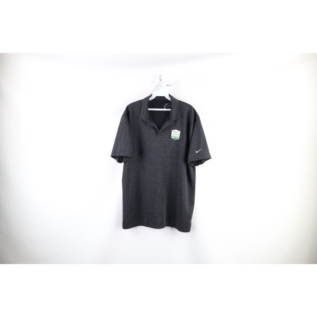 Nike Golf Mens Large Rolex 24 At Daytona Car Racing Collared Golf Polo Shirt